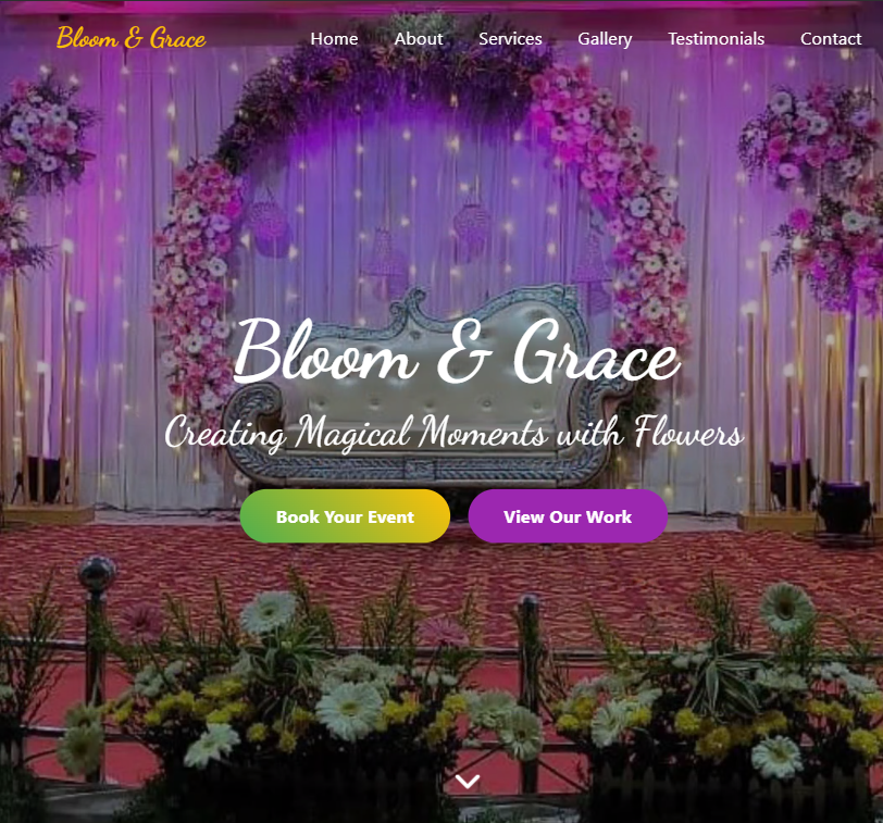 Bloom & Grace Website Preview